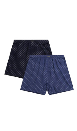 Bokserki Atlantic 2MBX-069 A'2 M-3XL granatowy-niebieski