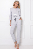 Piżama damska MARTHINE LONG z niedźwiadkiem