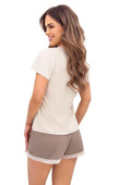 Piżama Donna Daphne kr/r S-2XL beige