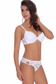 CARMEN Stringi z koronki, biel