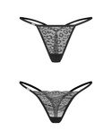 Stringi Obsessive Clara Thong 2-Pack A'2 S-3XL czarny
