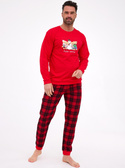 Piżama Cornette 115/289 Winter dł/r Christmas S-2XL męska czerwony