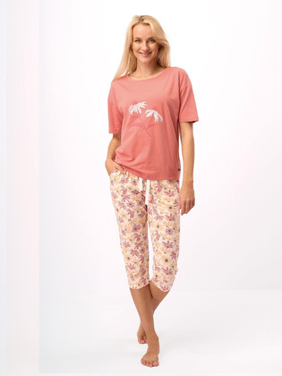 Piżama Key LNS 552 A25 kr/r S-XL różowy ciemny