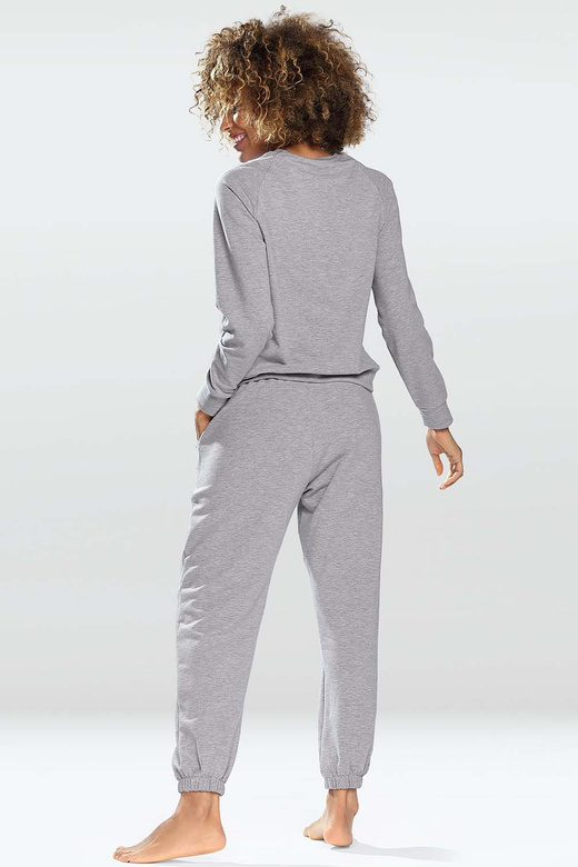 Modny komplet damski/dres ze ściągaczami Wenezja, szary