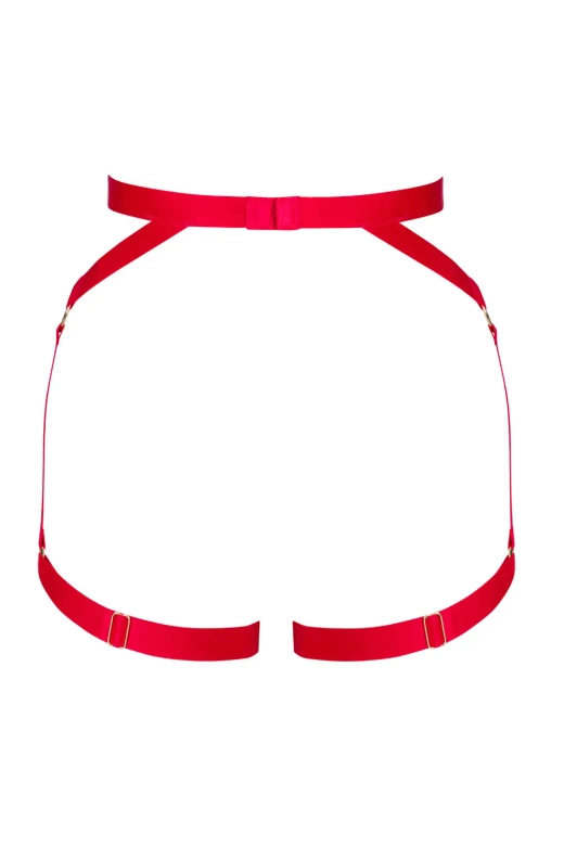 Uprząż z regulowanymi paskami Elianes czerwona