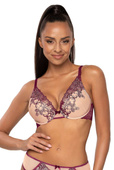Biustonosz push-up bralette Mat M-3808/11/1 Maureen beżowy-fioletowy