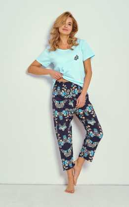 Piżama Taro Kristen 3329 kr/r M-XL W25 damska turkusowy