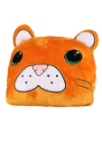 Ciepła kocobluza/poduszka 2w1 Tygrys PDD5600-007, pomarańcz