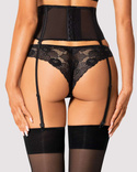 Pas Obsessive Serena Love Garter XS-2XL czarny