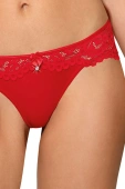 NEWIA RED Figi z koronką, czerwony