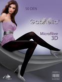Rajstopy Gabriella Microfibre 3D 120 50 den 2-4 nero/czarny