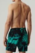 Szorty kąpielowe Atlantic KMB-227 M-2XL zielony-czarny