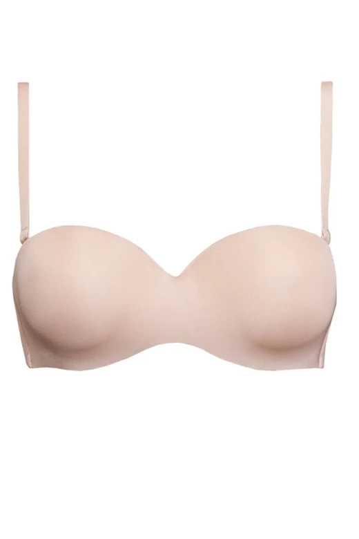 Biustonosz Bardotka Gładki Samonośny Fantastic 1580, cipria/beż