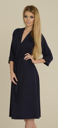 Szlafrok De Lafense 940,942 Visa M-2XL damski granatowy