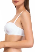 Biustonosz Bardotka Gładki Samonośny Fantastic 1580, bianco/biały