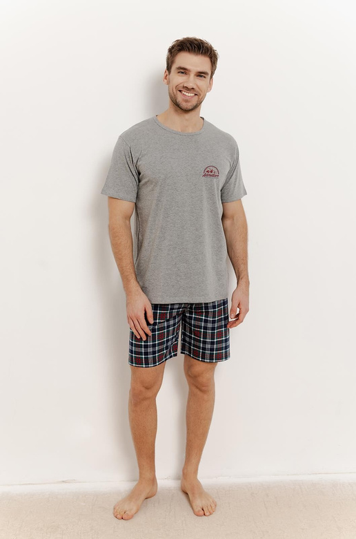 Piżama Taro Kyle 3392 kr/r 3XL-4XL W25 męska grafitowy melanż