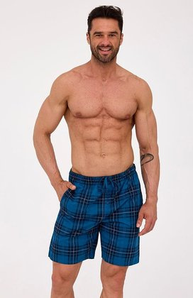 Spodenki piżamowe Cornette 698/19 S-2XL męskie morski-kratka