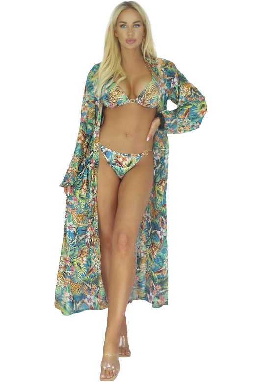 Self Tunika-Pareo plażowe Pareo Hawaii 10 w kwiaty