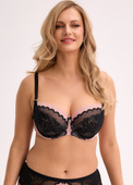 Biustonosz soft Gaia BS 1309 Elara czarny-różowy