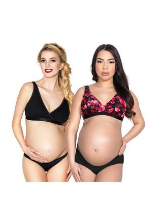 Biustonosz soft bez fiszbin Mitex Lilly A'2 grey-pink