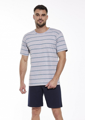 Piżama Cornette Various 338/46 kr/r M-2XL męska szary