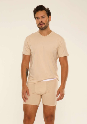 Koszulka De Lafense 828 T-shirt Chandler M-2XL beżowy