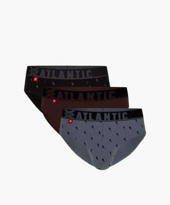 Slipy Atlantic 3MP-152 A'3 S-2XL czarny-czekoladowy-szary