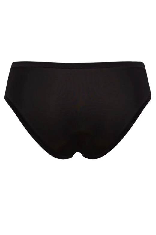 Gładkie figi z mikrofibry Fantastic 1555, nero/czerń