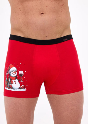 Bokserki Cornette 007/81 Toast 2 Christmas S-2XL czerwony