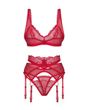 Komplet Obsessive Cupide Desir Set 3 S-3XL czerwony