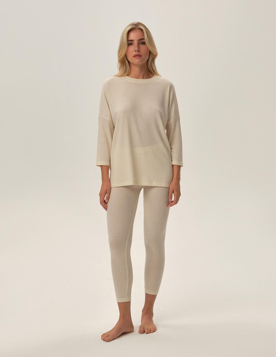 Piżama Henderson Ladies 42706 Frau 3/4 S-2XL cream