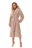 Szlafrok L&L 2323 Monique długi S-2XL damski ecri