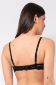 Miękki koronkowy biustonosz na fiszbinach Allure 2672, nero/czarny
