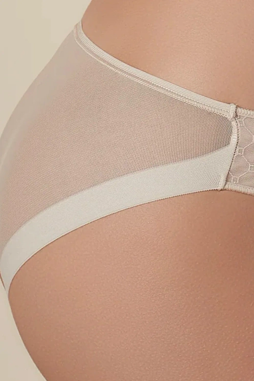 Cięte laserowo eleganckie figi KATIA, tierra-beżowy