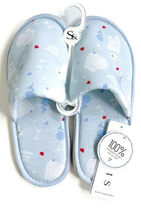 Miękkie i wygodne kapcie BEAR, niebieski