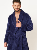 Szlafrok Key MGL 255 B24 M-2XL granatowy