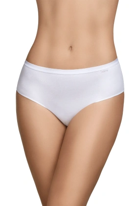 Dwupak bawełnianych fig z wysokim stanem braga 401, blanco-białe