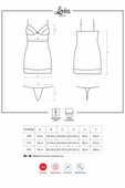Obsessive Lovica chemise (kolor: czerwony, typ: koszulka+stringi)