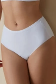 Bezszwowe figi z wysokim stanem MAXI BRAGA 503, blanco-biel