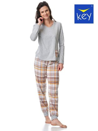 Piżama Key LNS 458 B23 S-XL szary melanż