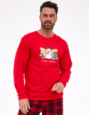 Piżama Cornette 115/289 Winter dł/r Christmas S-2XL męska czerwony