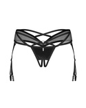 Stringi Obsessive Dominna Crotchless Thong S-3XL czarny