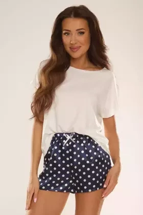 Urocza damska piżama z wiskozy 690 MAGNOLIA, granatowy