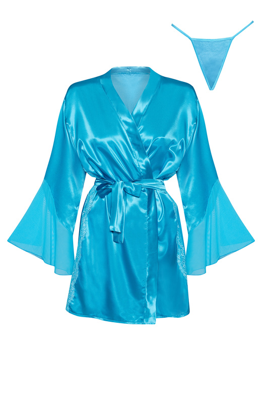 Marlene peignoir turquoise