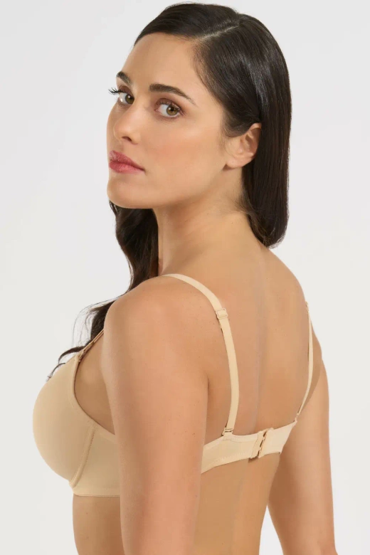 Biustonosz balkonetka na fiszbinach 348, Nudo/Beżowy