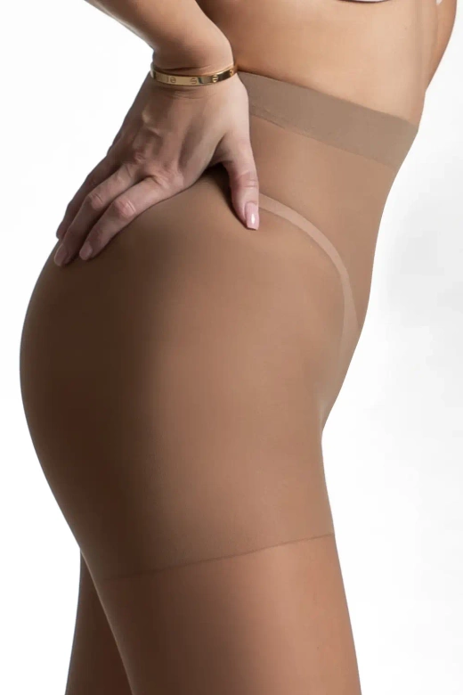 Ciepłe, elastyczne rajstopy Microfiber 40DEN, beż