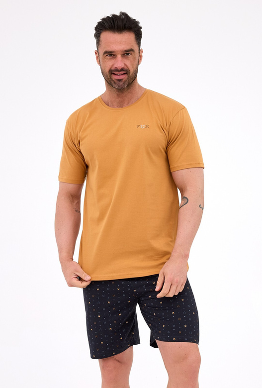 Piżama Cornette 326/317 Fox 2 kr/r S-2XL męska miodowy