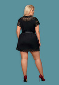 Peniuar Obsessive Peignoir 810-PEI-1 czarny