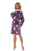Szlafrok L&L 2417 Sara S-XL damski ametyst