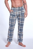 Spodnie piżamowe Cornette 691/59 3XL-5XL męskie granatowy-kratka